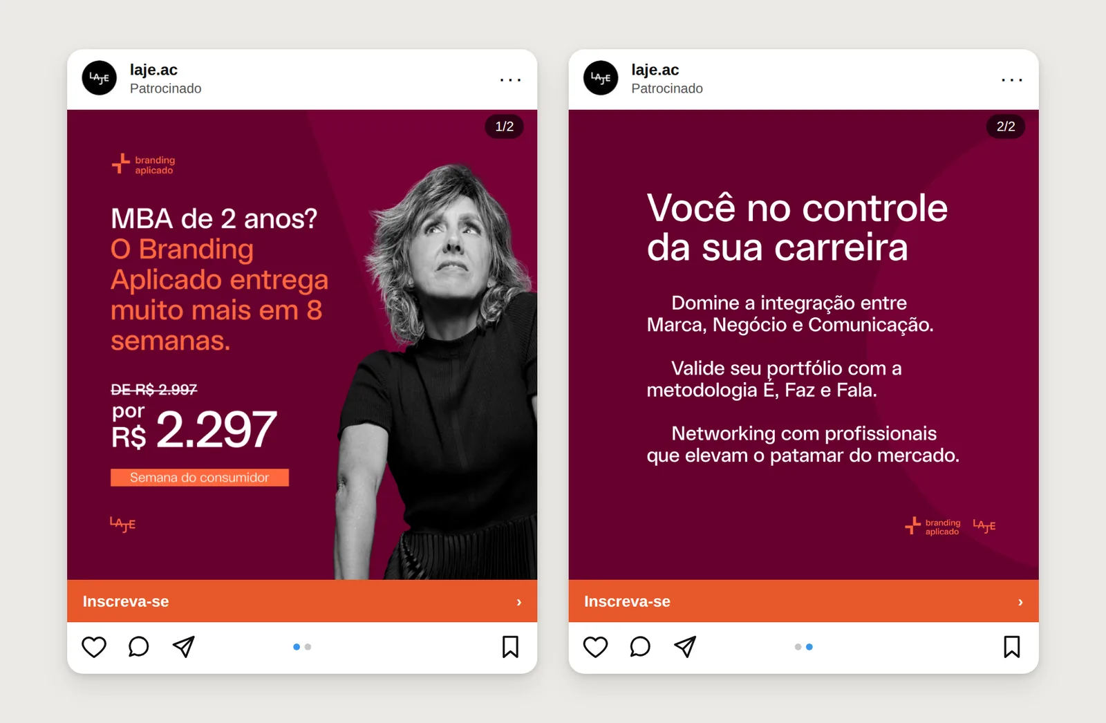 Branding Aplicado carousel for Semana do Consumidor