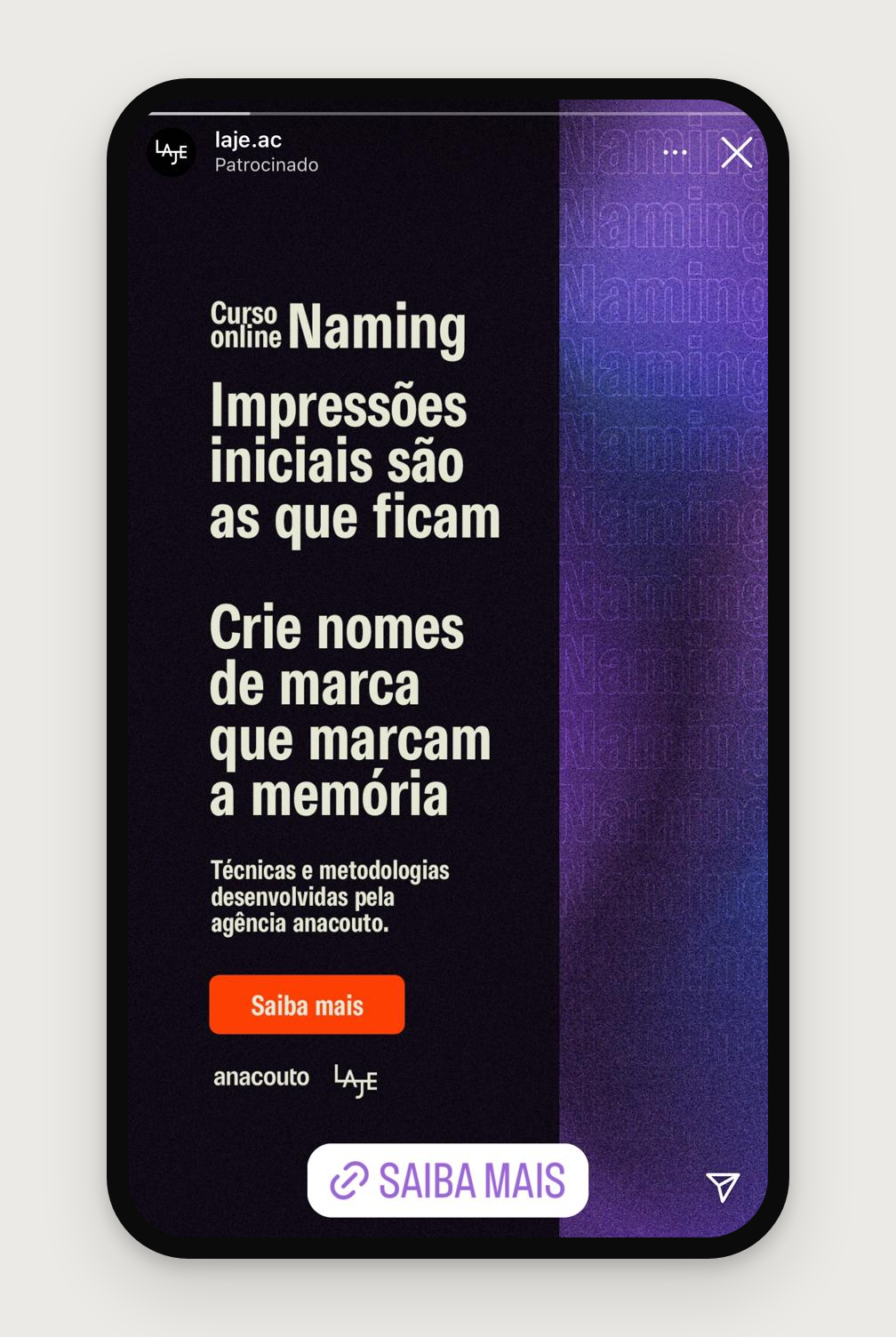 Story do curso Naming