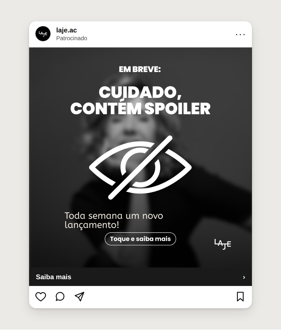 Anúncio Cuidado, contém spoiler