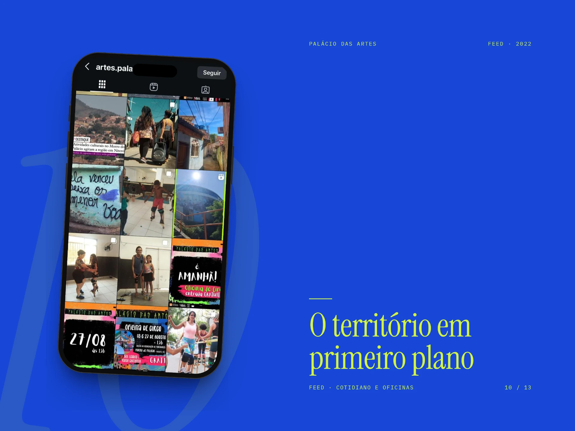 Palácio das Artes piece 10: The territory in the spotlight