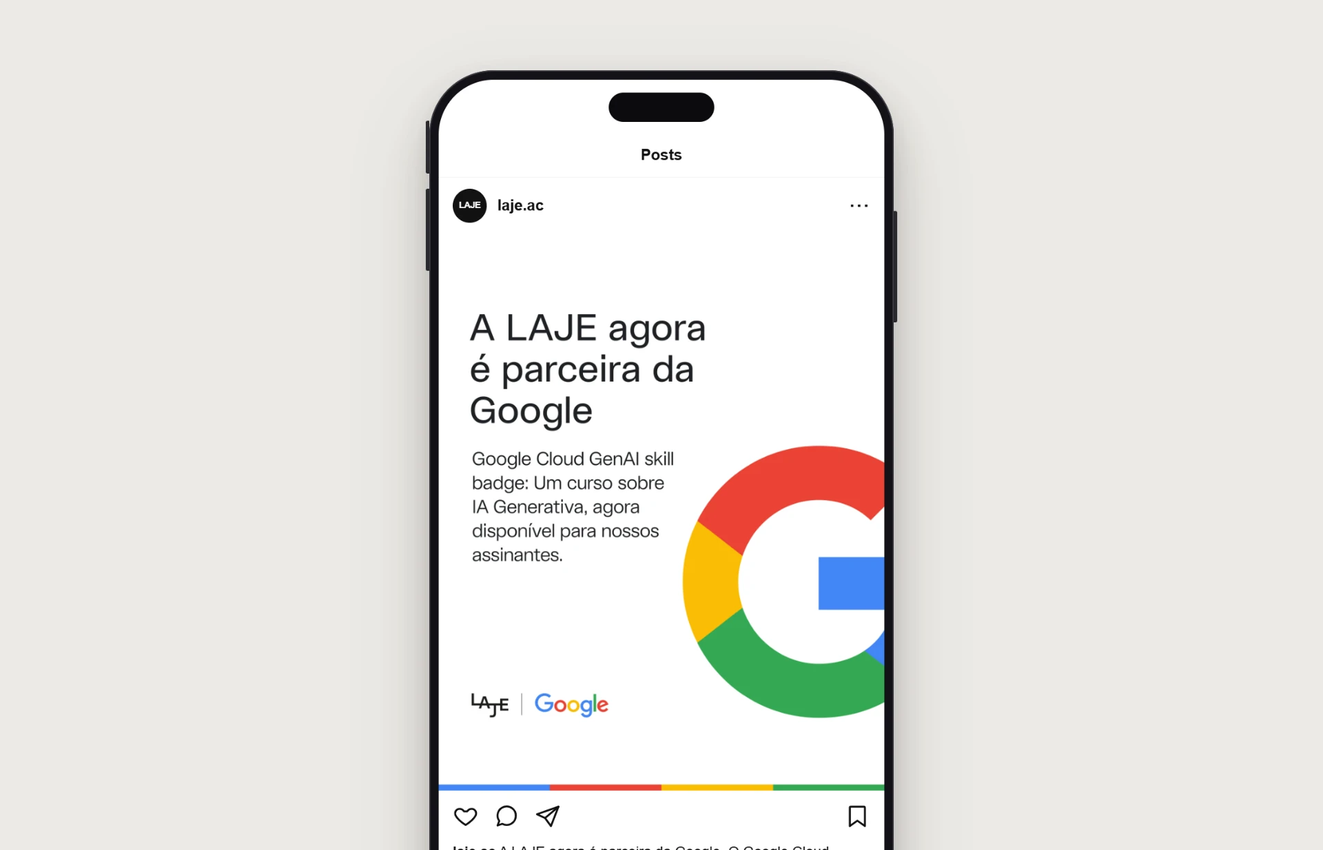 LAJE Google partnership post